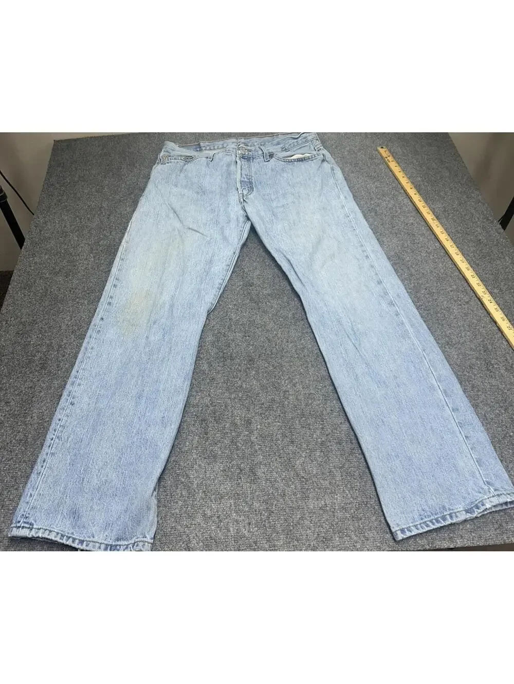 Levi’s 501 Jeans Men’s 38x32 Blue Button Fly Straight Leg WPL 423 Vintage Denim